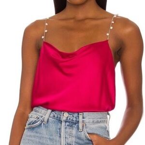 Cami NYC Fuchsia Satin Top